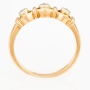 Кольцо из комбинированного золота 585 пробы c 3 бриллиантами Л54033917 фото 2