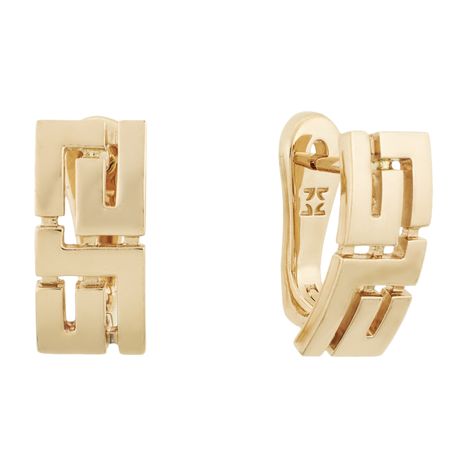 Серьги из красного золота 585 пробы