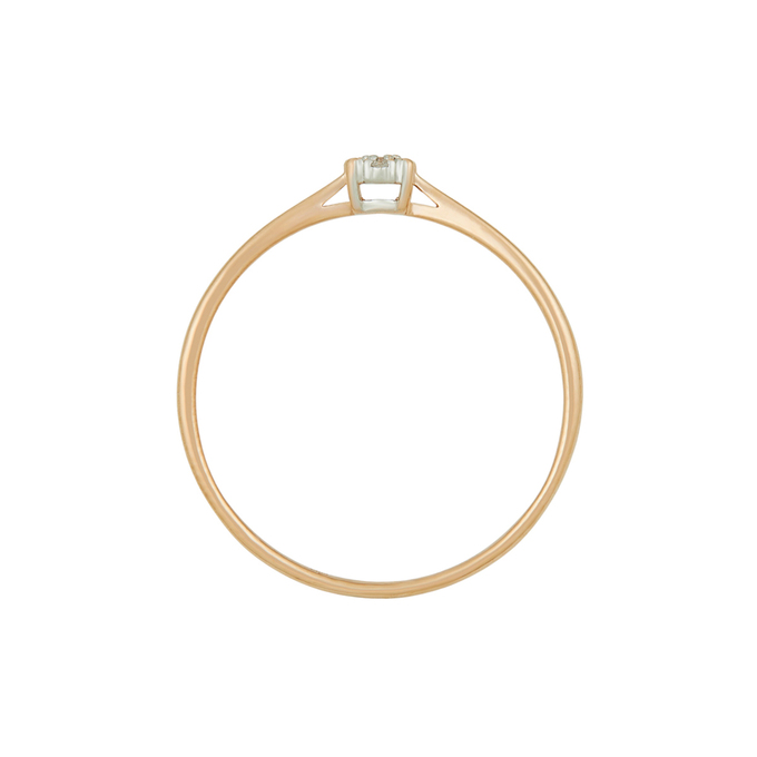 Кольцо из золота 585 пробы c бриллиантами, Л 2913 3032 за 12720