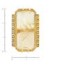Кольцо из желтого золота 585 пробы c 16 бриллиантами и 1 кварцем вол. Л28089475 фото 6