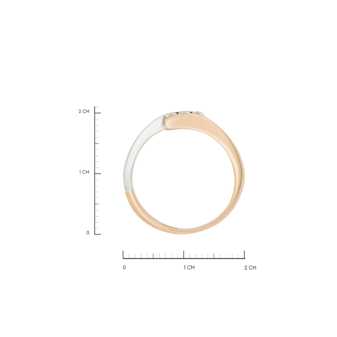 Кольцо из золота 585 пробы c бриллиантами, Л 4705 2632 за 36400