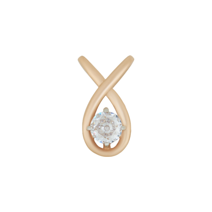 Подвеска из золота 585 пробы c фианитом, Л 4107 4935 за 12800