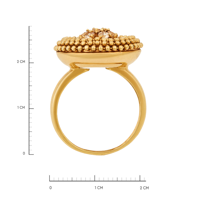 Кольцо из золота 585 пробы c аметистами, хризолитами, топазами, цитринами и цирконами, Л 2812 5001 за 75600