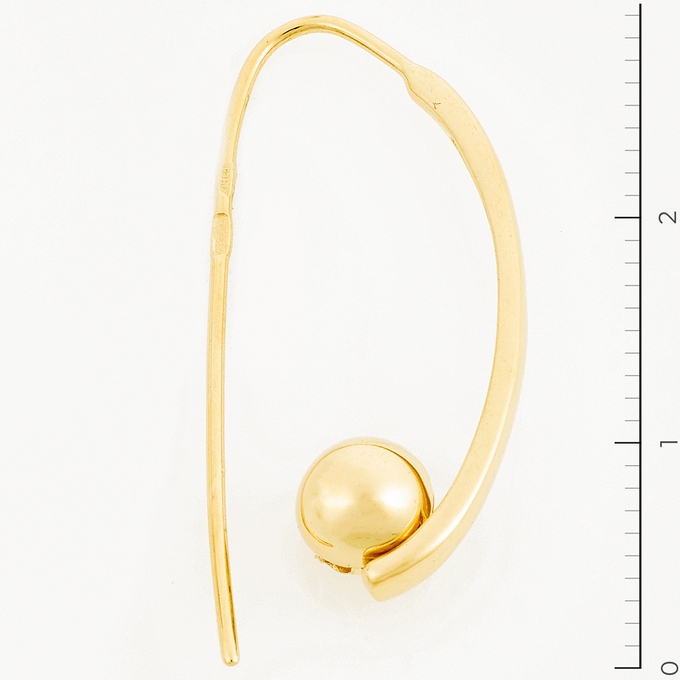 Серьги из желтого золота 585 пробы