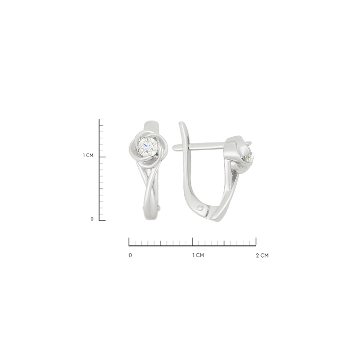 Серьги из золота 585 пробы c бриллиантами, Л 0616 5507 за 41200