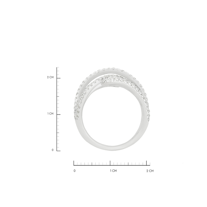 Кольцо из золота 750 пробы c бриллиантами, Л 4609 1778 за 150000