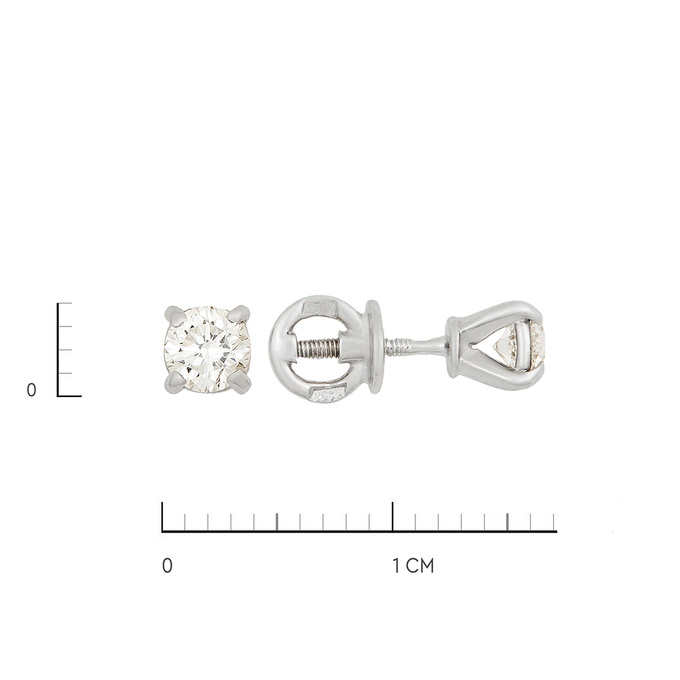 Серьги из золота 750 пробы c бриллиантами, Л 3309 2644 за 157500