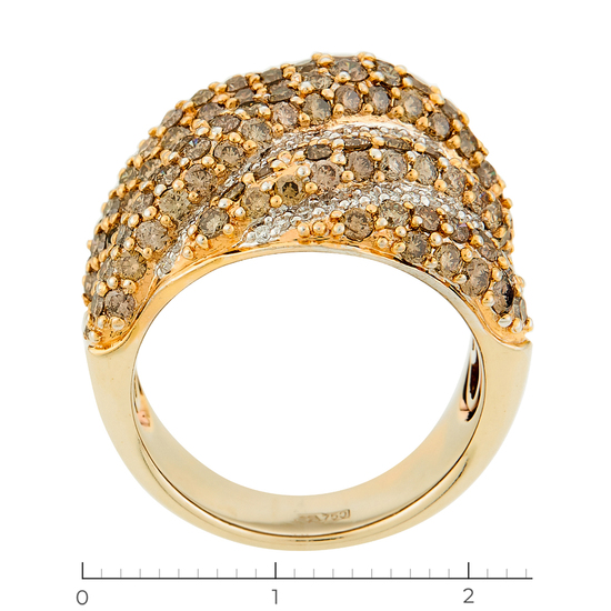 Кольцо из белого золота 750 пробы c 221 бриллиантами, Л37032448 за 165000