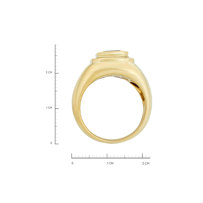 Кольцо из золота 750 пробы c 22 бриллиантами и 1 сапфиром, Л 2810 6402 за 265300