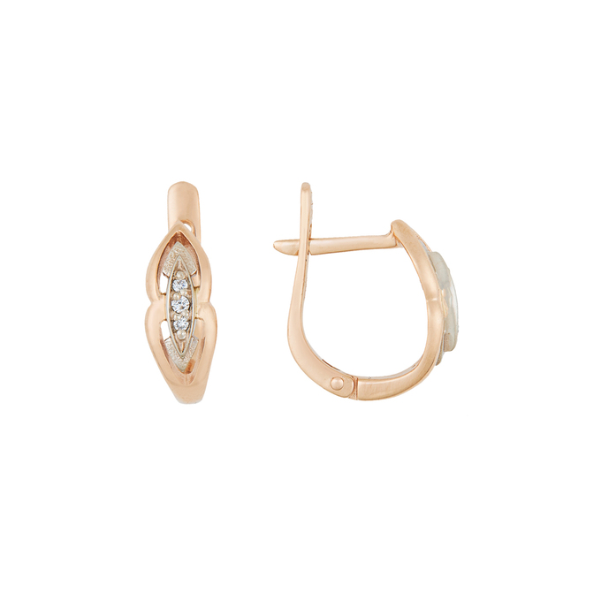 Серьги из золота 585 пробы c бриллиантами, Л 5804 8246 за 31920