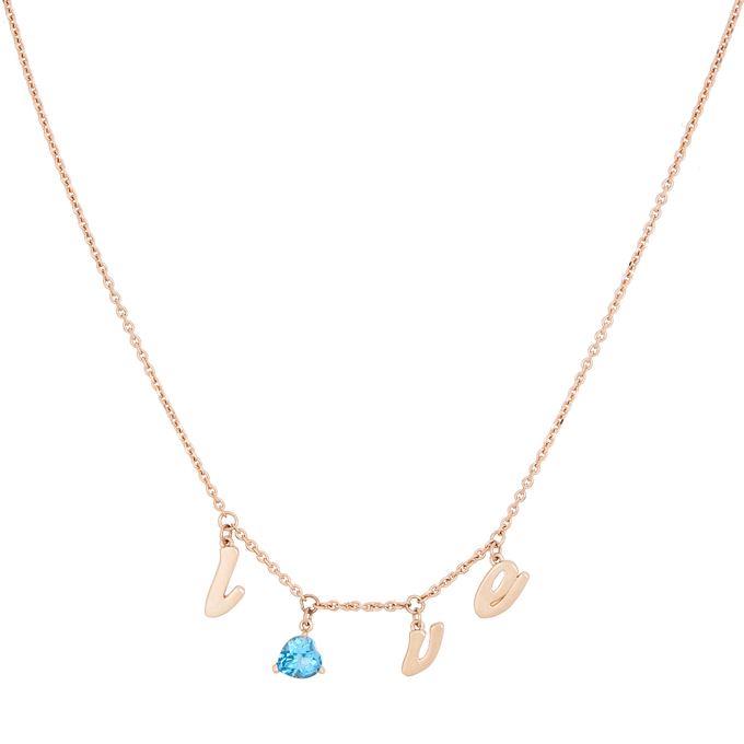 Колье из золота 585 пробы c топазом, Л 7000 8320 за 27440