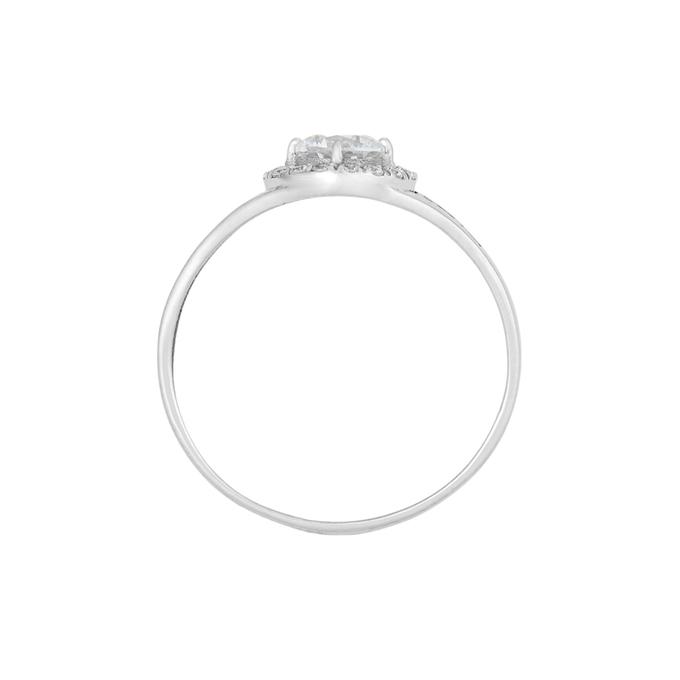 Кольцо из золота 585 пробы c фианитами