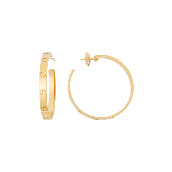 Серьги золото, 750, 4 к.,13,22 гр. (чистый вес 13,22 гр.) куплено в ЗУ Cartier
