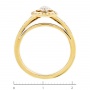 Кольцо из желтого золота 750 пробы c 52 бриллиантами Л25074649 фото 4