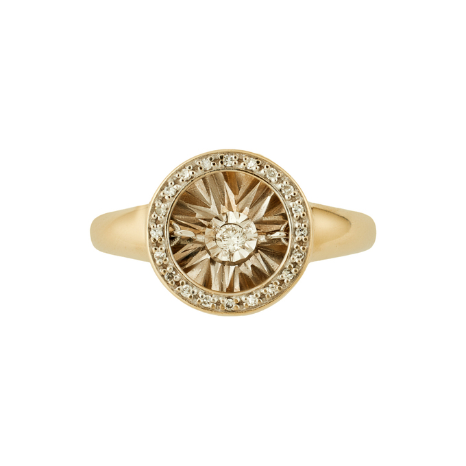 Кольцо из золота 585 пробы c бриллиантами, Л 4807 8335 за 34320