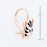 Серьги из золота 585 пробы c эмалями