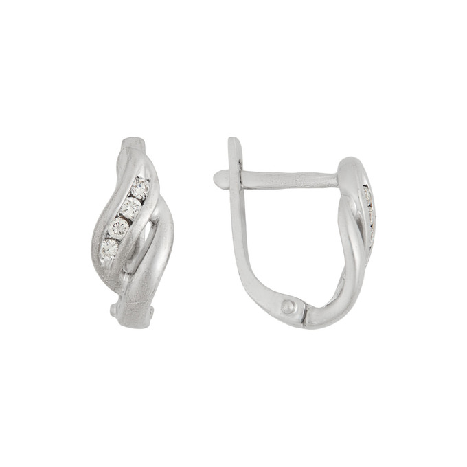 Серьги из золота 585 пробы c бриллиантами, Л 0515 4750 за 33600