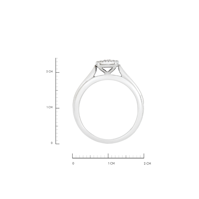 Кольцо из золота 585 пробы c бриллиантами, Л 4710 5548 за 44800