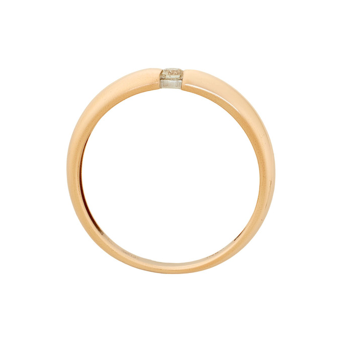 Кольцо из золота 585 пробы c бриллиантом, Л 2415 5119 за 23200