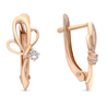 Серьги из золота 585 пробы c фианитами