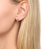 Серьги из золота 585 пробы c фианитами