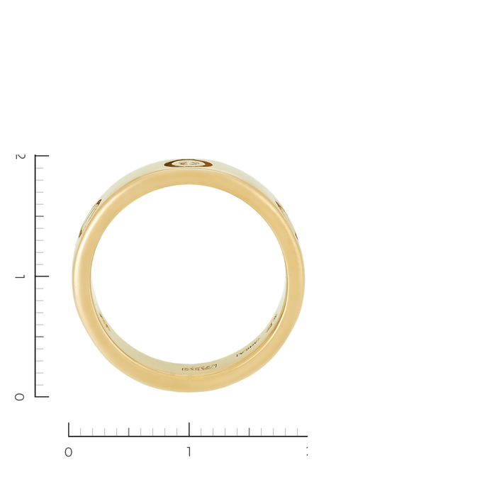 Кольцо из желтого золота 585 пробы c 3 бриллиантами, Ц О006 3006 за 46500