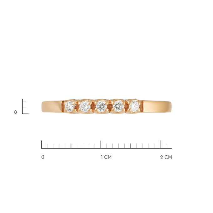 Кольцо из золота 585 пробы с бриллиантами, Л 6103 2012 за 21600