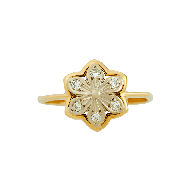 Кольцо из золота 750 пробы c бриллиантами, Л 1809 4795 за 67920