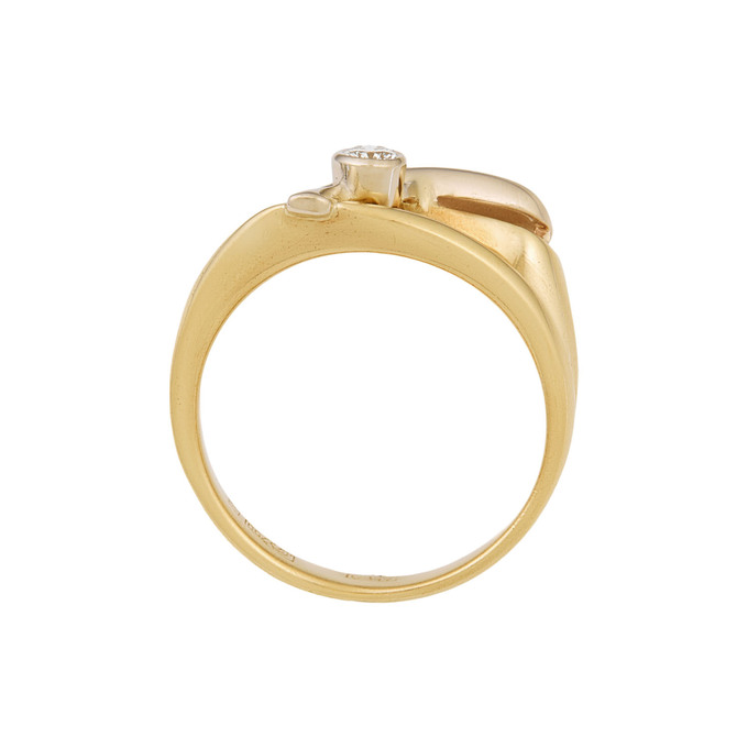 Кольцо из золота 750 пробы c бриллиантом, Л 0808 8896 за 66100