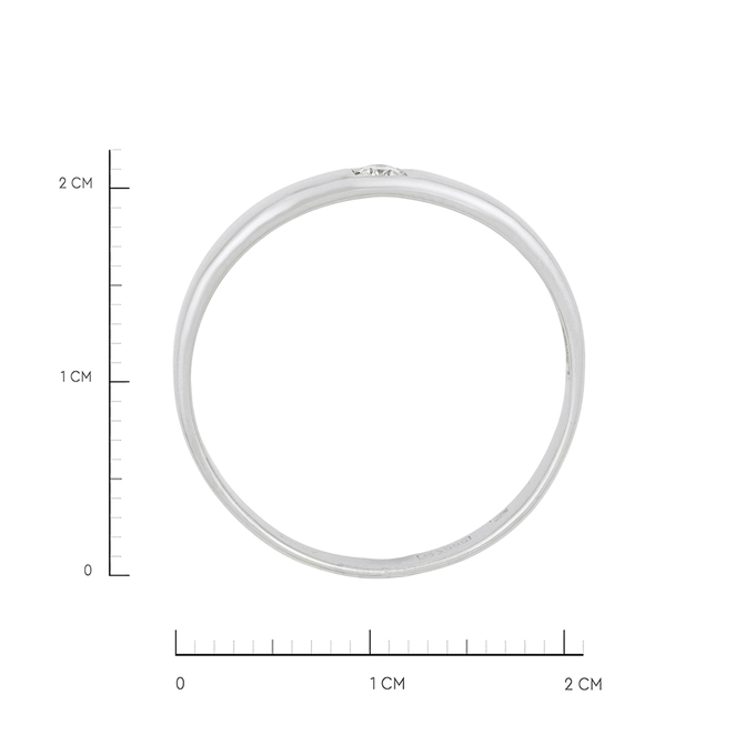 Кольцо из золота 585 пробы c бриллиантом