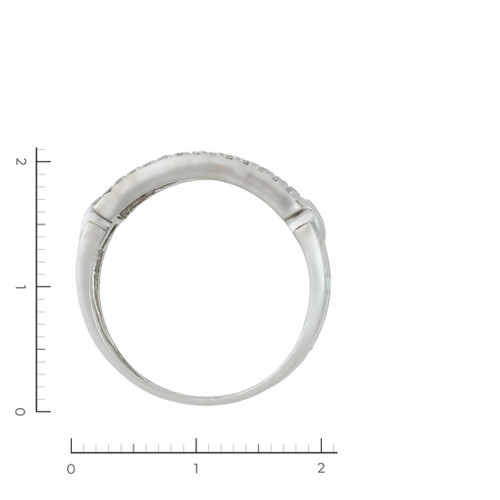 Кольцо из белого золота 585 пробы c 71 бриллиантами, Л47093459 за 32720