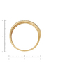 Кольцо из комбинированного золота 585 пробы c фианитами Л28087782 фото 4