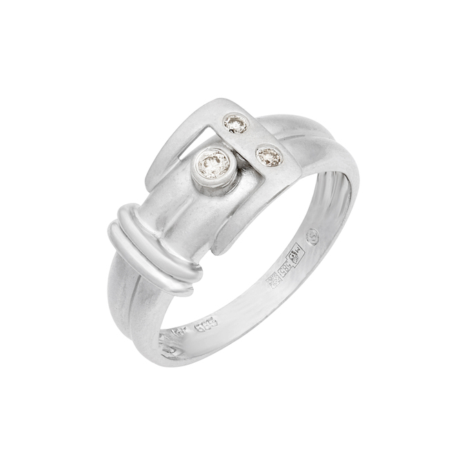 Кольцо из золота 585 пробы c бриллиантами, Л 2913 1971 за 45850