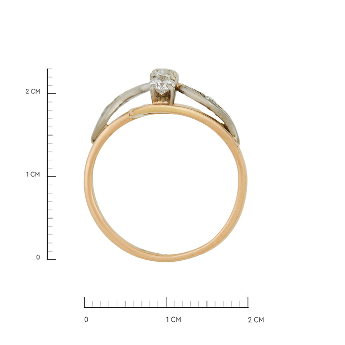 Кольцо из золота 585 пробы c бриллиантами, Л 3014 1547 за 98000