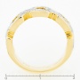 Кольцо из комбинированного золота 750 пробы c 34 бриллиантами Л64008777 фото 4