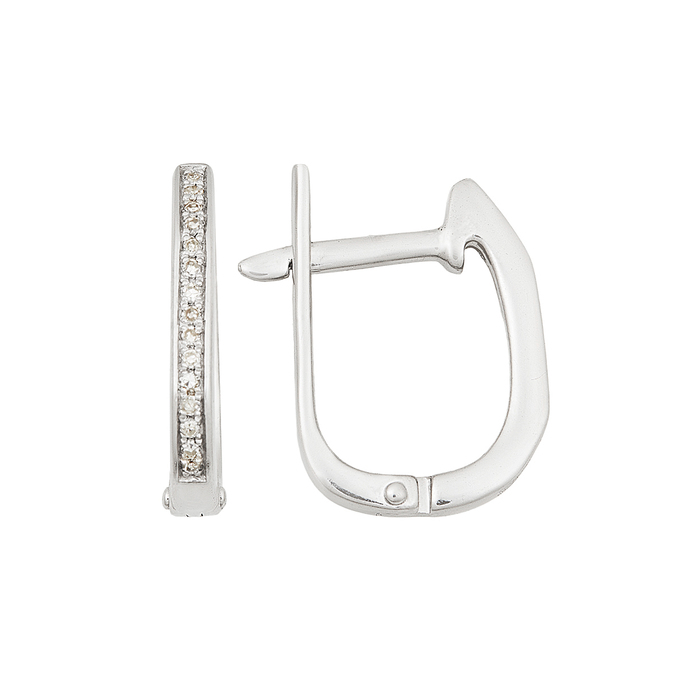 Серьги из золота 585 пробы c бриллиантами, Л 3506 9258 за 22200