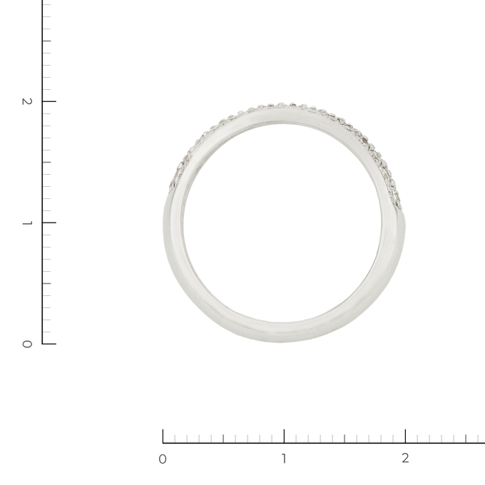 Кольцо из белого золота 750 пробы c 46 бриллиантами, Л 5800 4222 за 69900