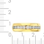 Кольцо из желтого золота 750 пробы c 11 бриллиантами 092109 фото 3