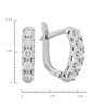 Серьги из золота 585 пробы с бриллиантами