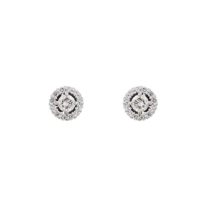 Серьги из золота 585 пробы с бриллиантами, Л 2813 0937 за 58000