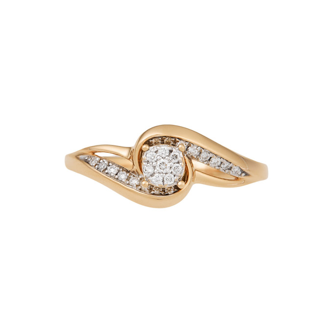 Кольцо из золота 585 пробы c бриллиантами, Л 2213 2594 за 33600