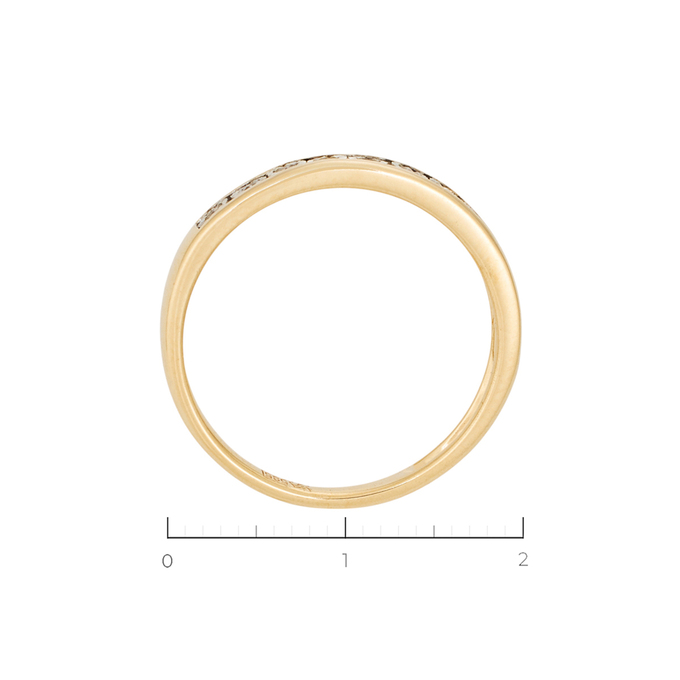 Кольцо из золота 585 пробы c 11 бриллиантами, Л 5405 5631 за 21600