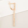 Серьги из золота 585 пробы c фианитами