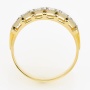 Кольцо из комбинированного золота 750 пробы c 6 бриллиантами Л45060415 фото 3
