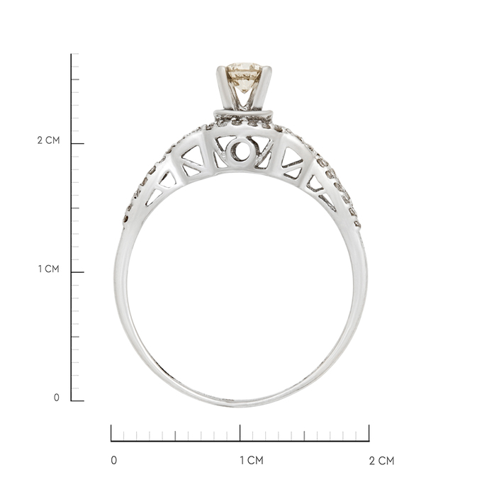 Кольцо из золота 750 пробы c бриллиантами, Л 3706 5076 за 52720