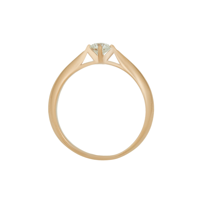 Кольцо из золота 585 пробы c бриллиантом, Л 2415 3050 за 22400