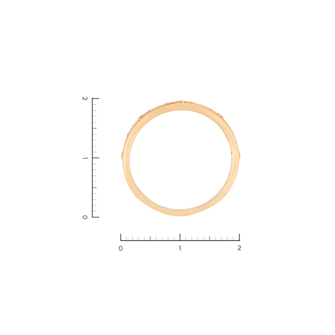 Кольцо из золота 585 пробы c 18 бриллиантами