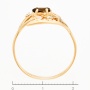 Кольцо из красного золота 585 пробы c фианитами и 1 раухтопазом Л18044017 фото 4