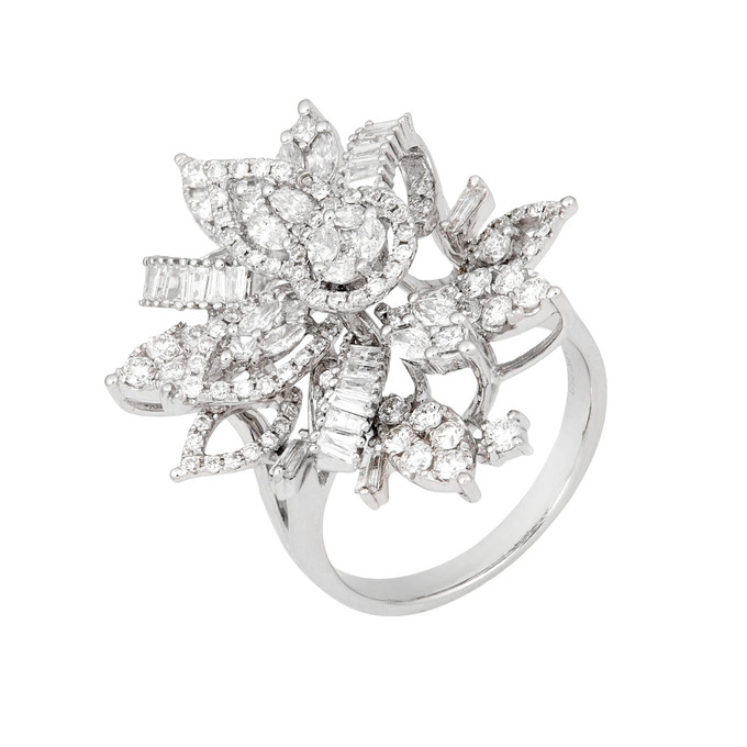 Кольцо из золота 750 пробы с бриллиантами, Л 2414 5457 за 185000