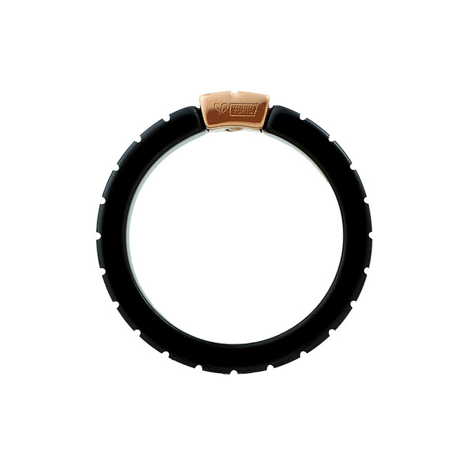 Кольцо из золота 585 пробы c бриллиантами и керамикой, Л 5104 2235 за 10000